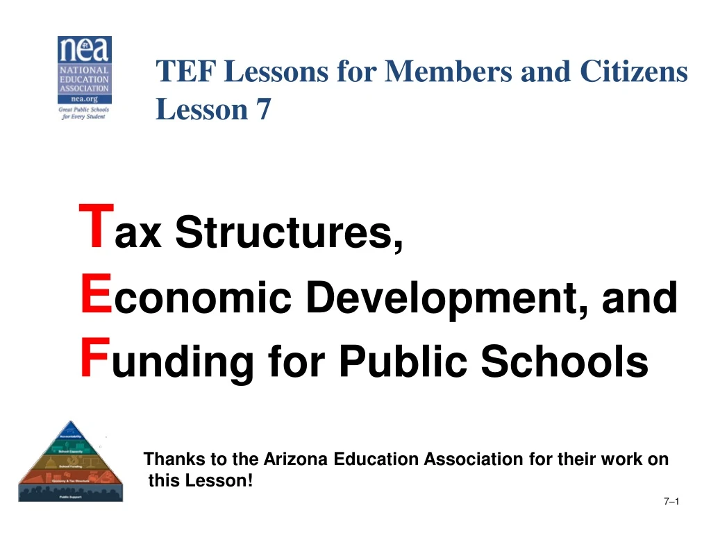 tef lessons for members and citizens lesson 7