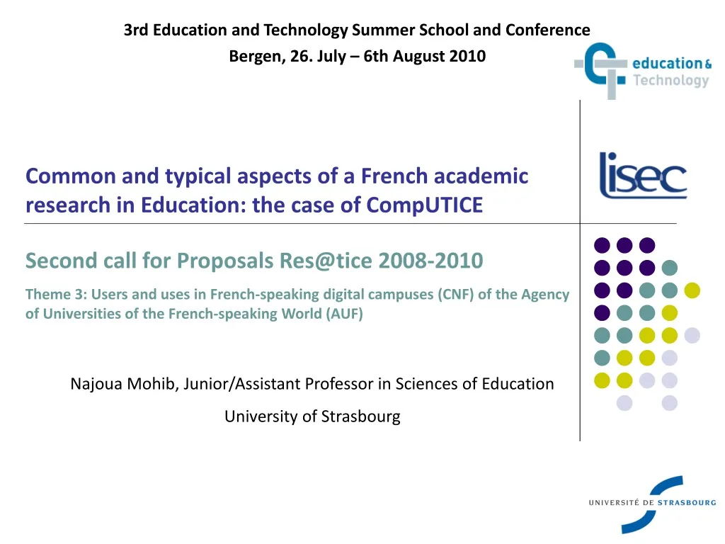 3rd education and technology summer school