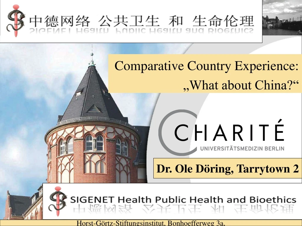 comparative country experience what about china
