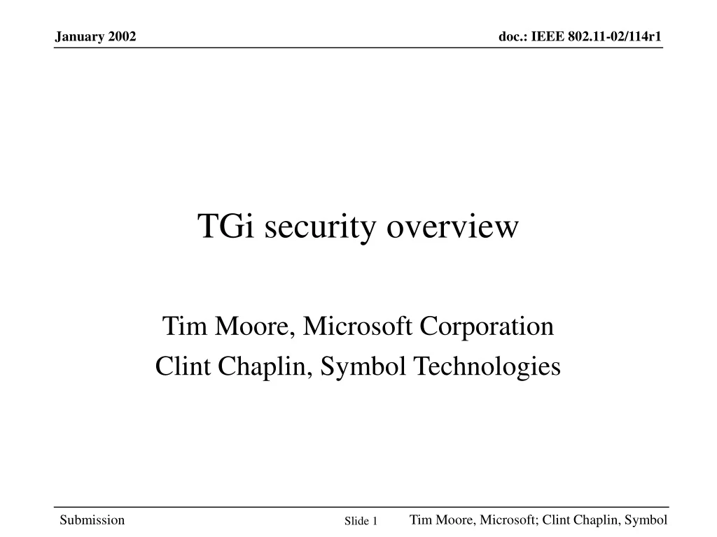 tgi security overview