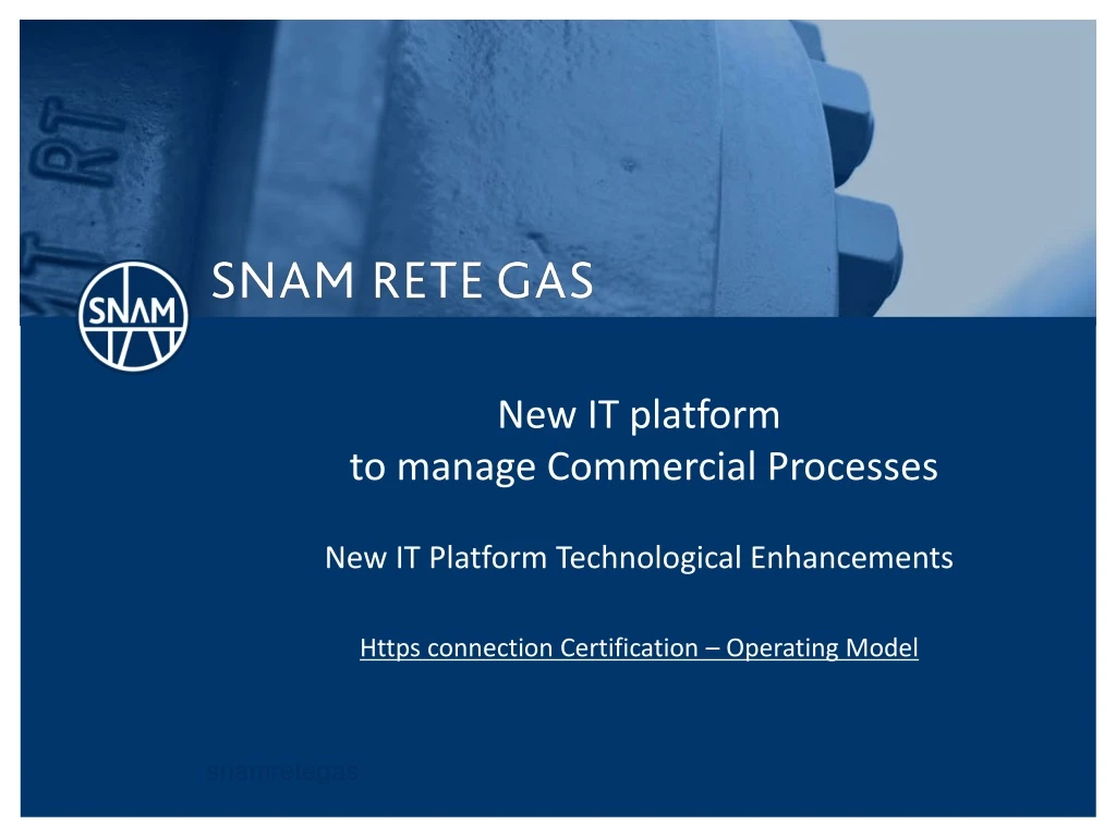 new it platform to manage commercial processes