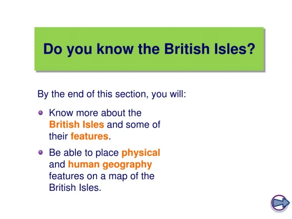 Do you know the British Isles?