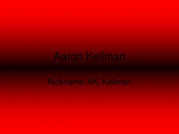 Aaron Keilman
