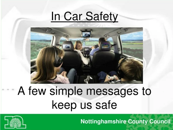 A few simple messages to keep us safe