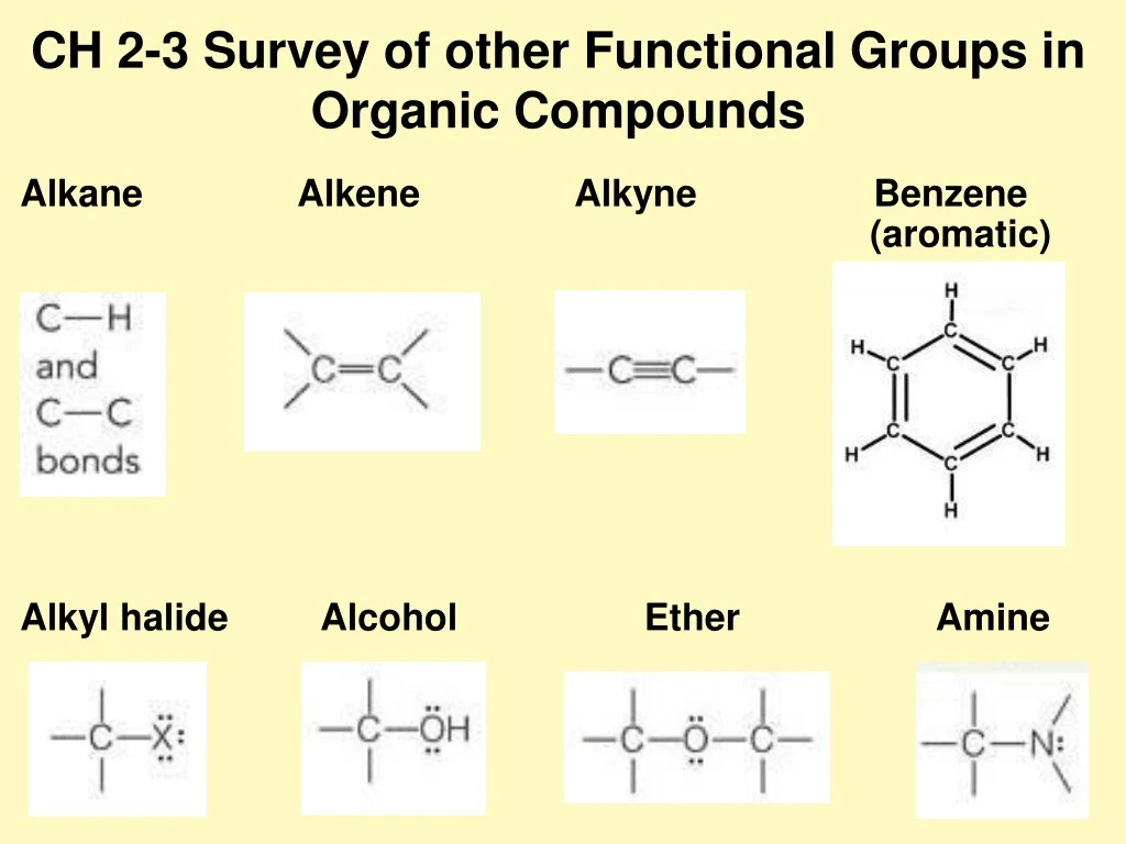 ch 2 3 survey of other functional groups