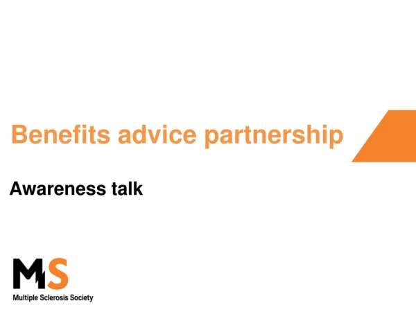 Benefits advice partnership