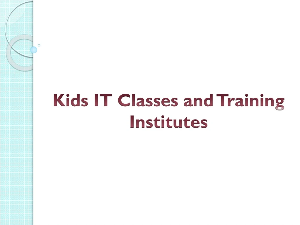 kids it classes and training institutes