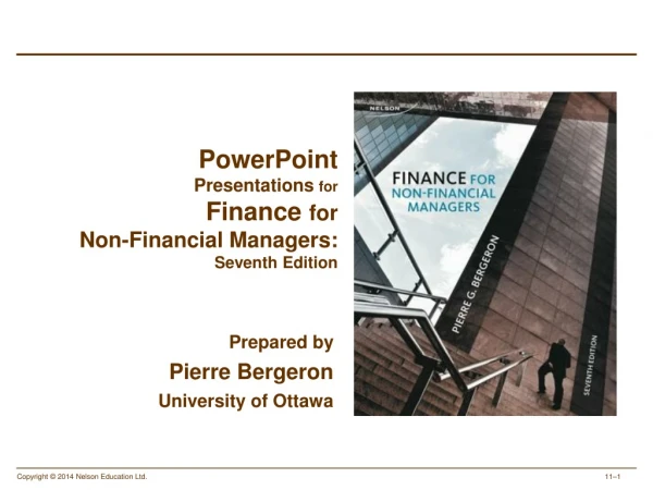 PowerPoint Presentations for Finance for Non-Financial Managers: Seventh Edition