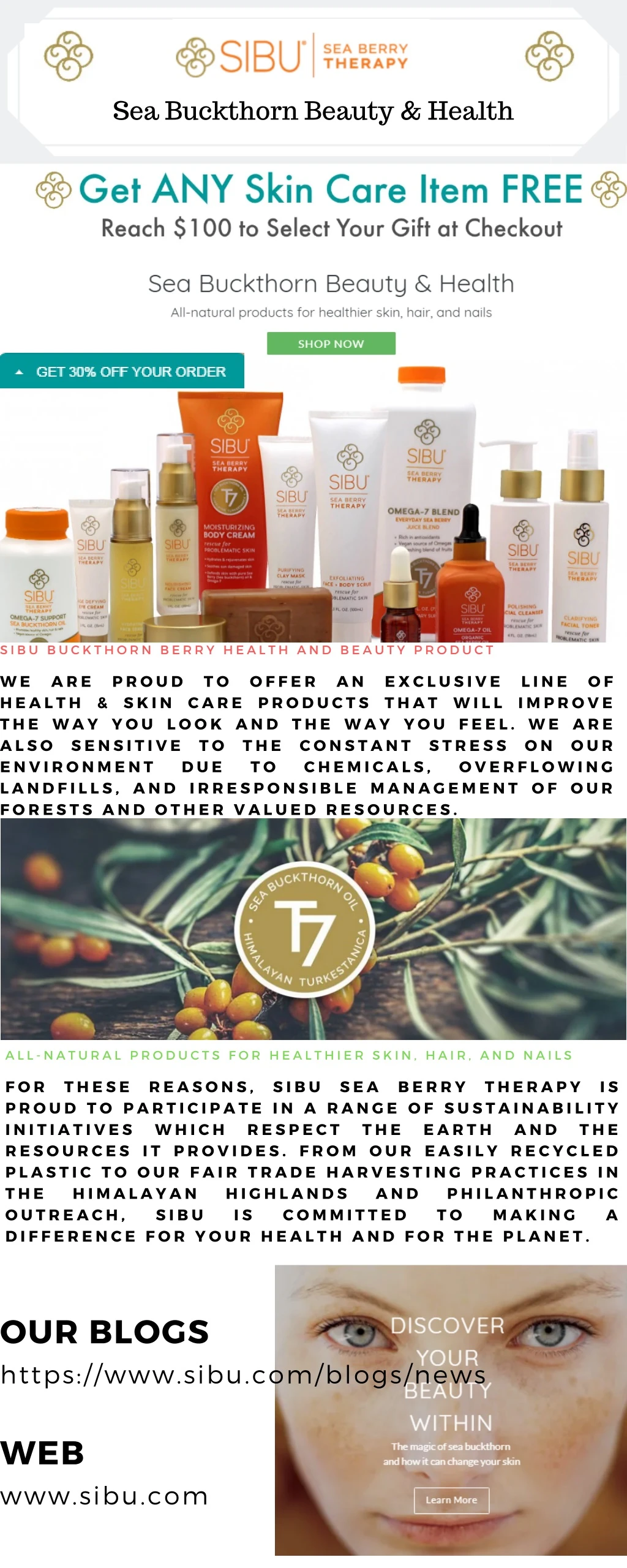 sea buckthorn beauty health