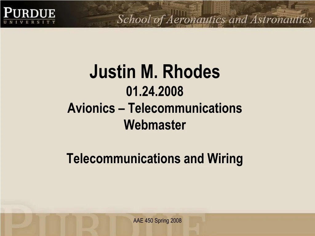 justin m rhodes 01 24 2008 avionics telecommunications webmaster telecommunications and wiring