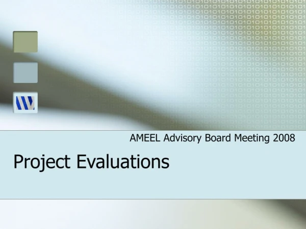 Project Evaluations