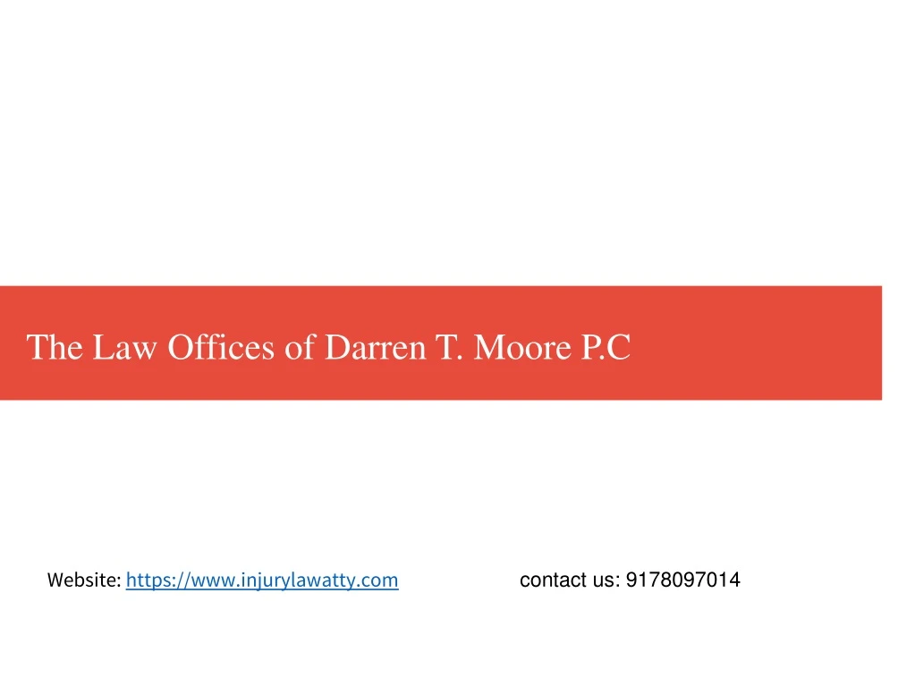 the law offices of darren t moore p c