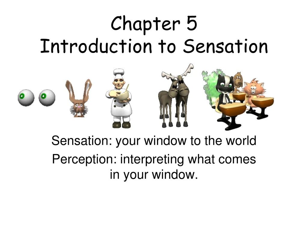 chapter 5 introduction to sensation