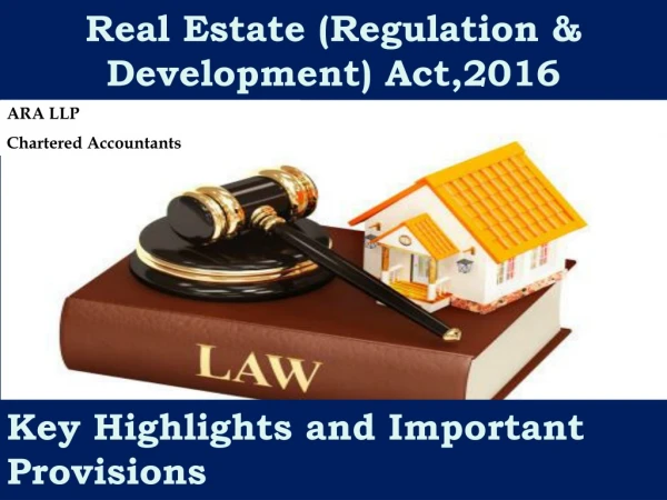 Real Estate (Regulation &amp; Development) Act,2016