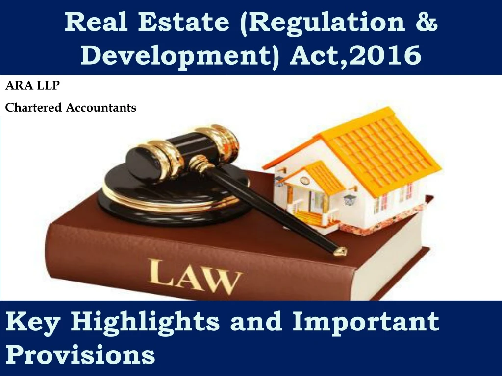 real estate regulation development act 2016