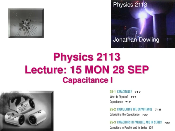 Physics 2113 Lecture: 15 MON 28 SEP