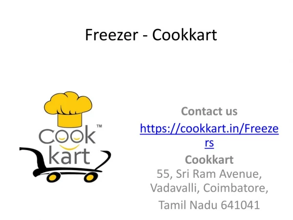 Buy Freezer at Cookkart