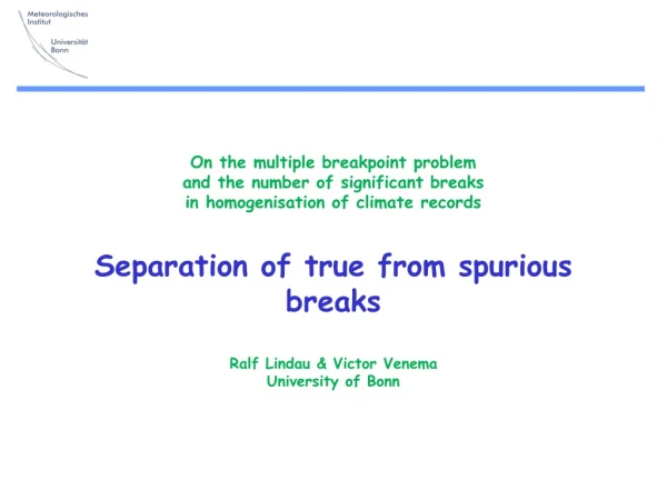 Internal and External Variance