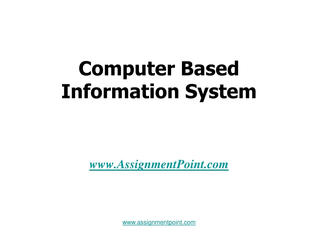 computer based information system