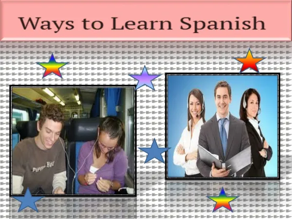 Ways To Learn Spanish