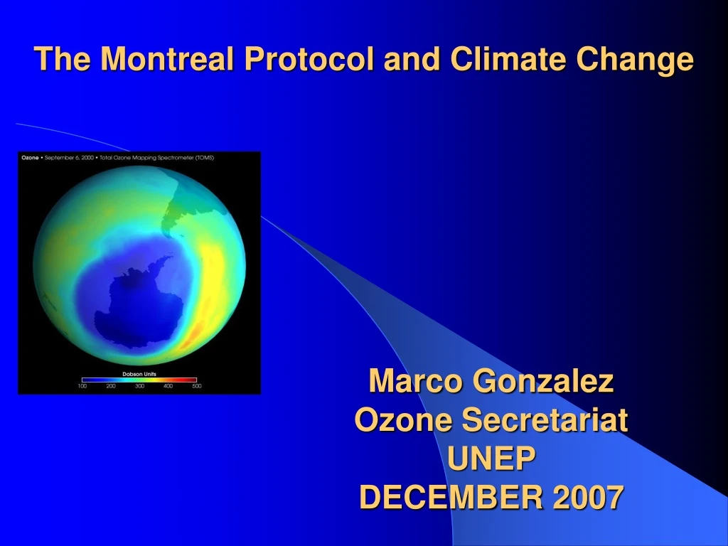 the montreal protocol and climate change