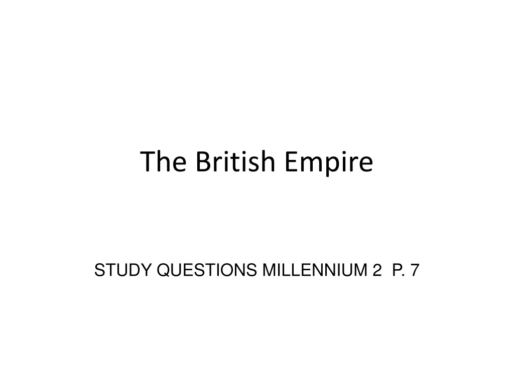 the british empire