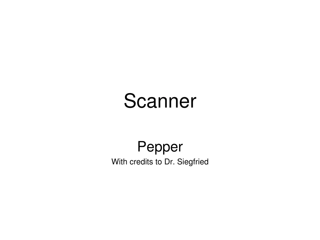 scanner