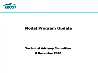 Nodal Program Update - slide 1