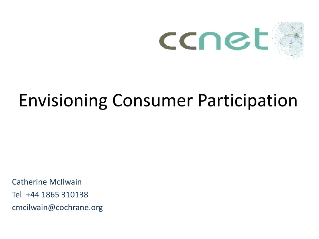 envisioning consumer participation