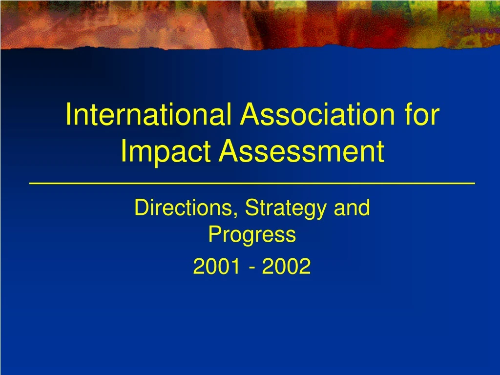 international association for impact assessment