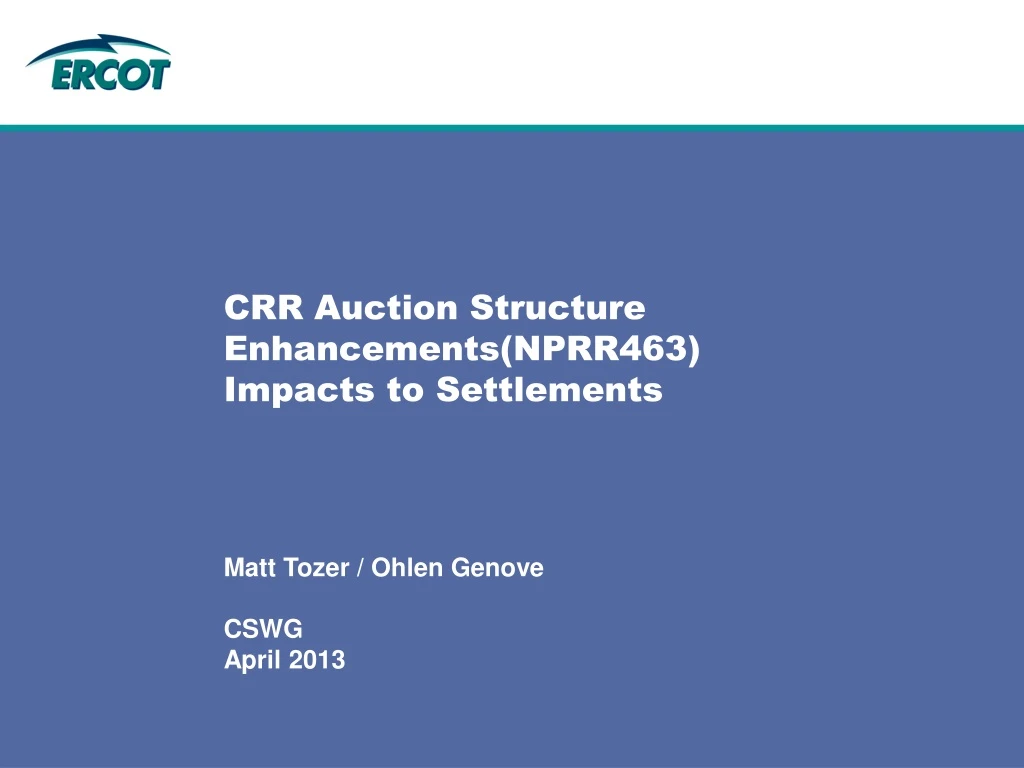 crr auction structure enhancements nprr463 impacts to settlements