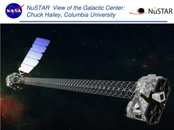 NuSTAR View of the Galactic Center: Chuck Hailey, Columbia University