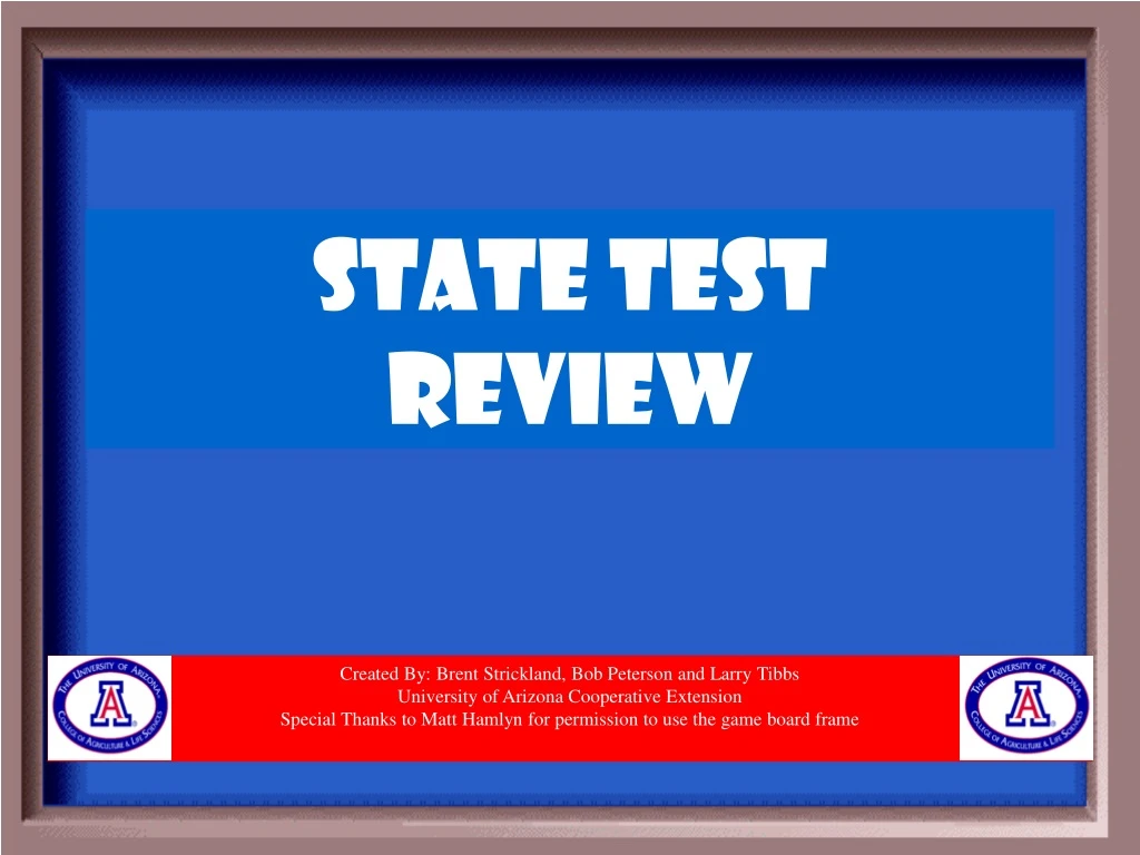 state test review