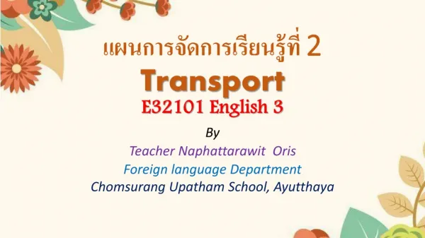 ??????????????????????? 2 Transport E32101 English 3