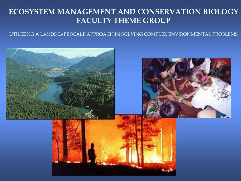 ecosystem management and conservation biology
