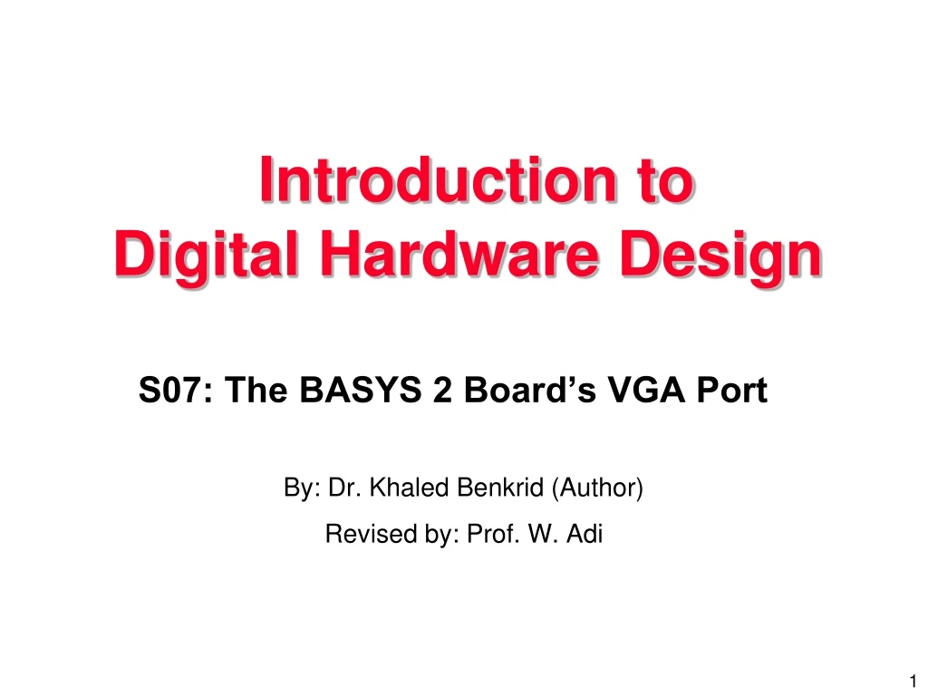 s07 the basys 2 board s vga port
