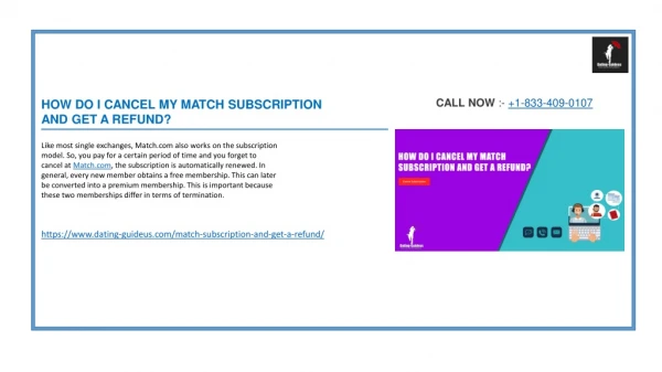 HOW DO I CANCEL MY MATCH SUBSCRIPTION AND GET A REFUND?