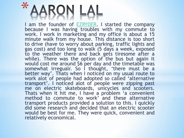 Aaron lal | Latest Fashion Designer
