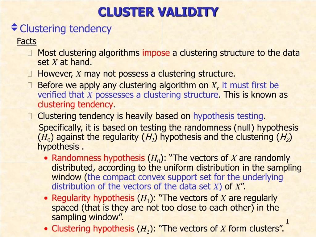 cluster validity