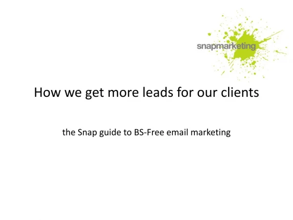 How we get more leads for our clients