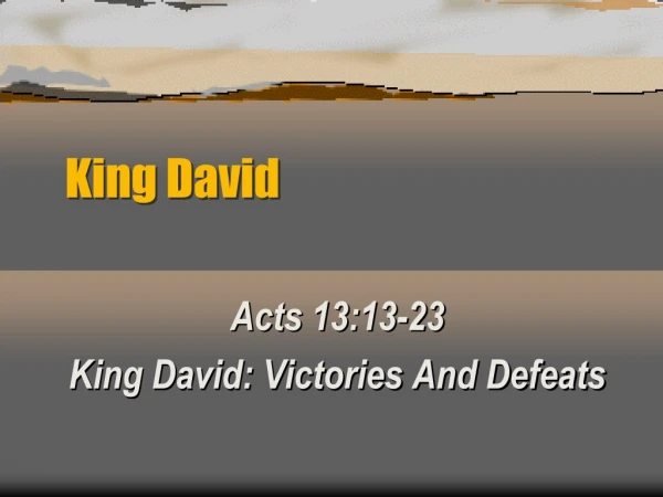 King David