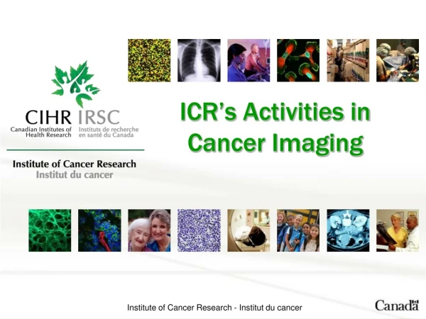 ICR’s Activities in Cancer Imaging