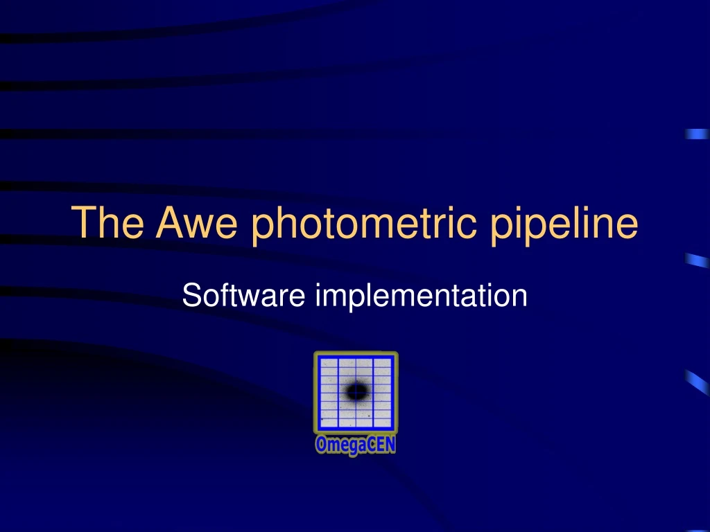 the awe photometric pipeline