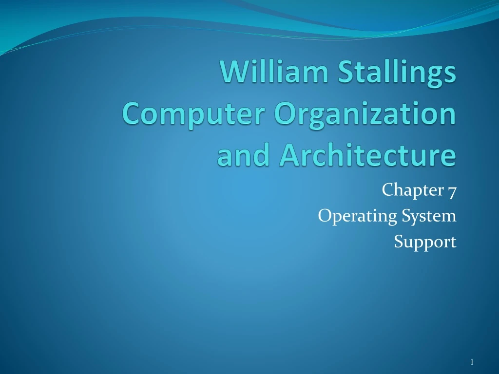 william stallings computer organization and architecture