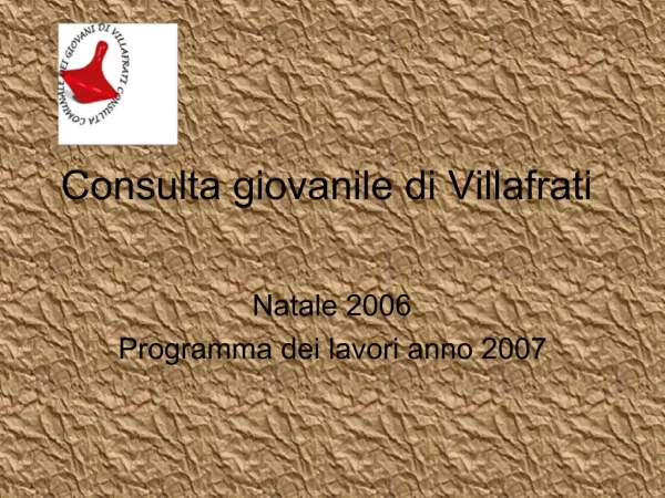 Consulta giovanile di Villafrati