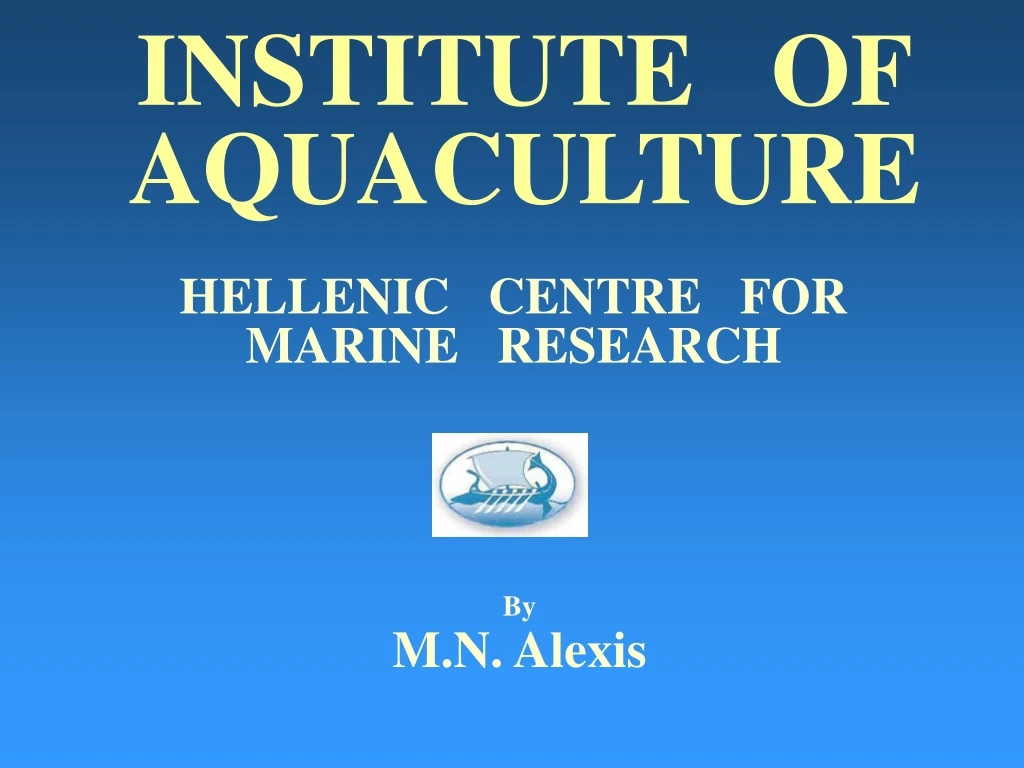institute of aquaculture