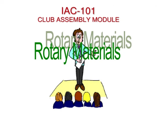 IAC-101 CLUB ASSEMBLY MODULE