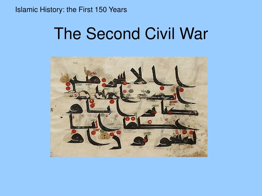 the second civil war