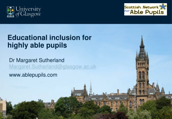 Educational inclusion for highly able pupils