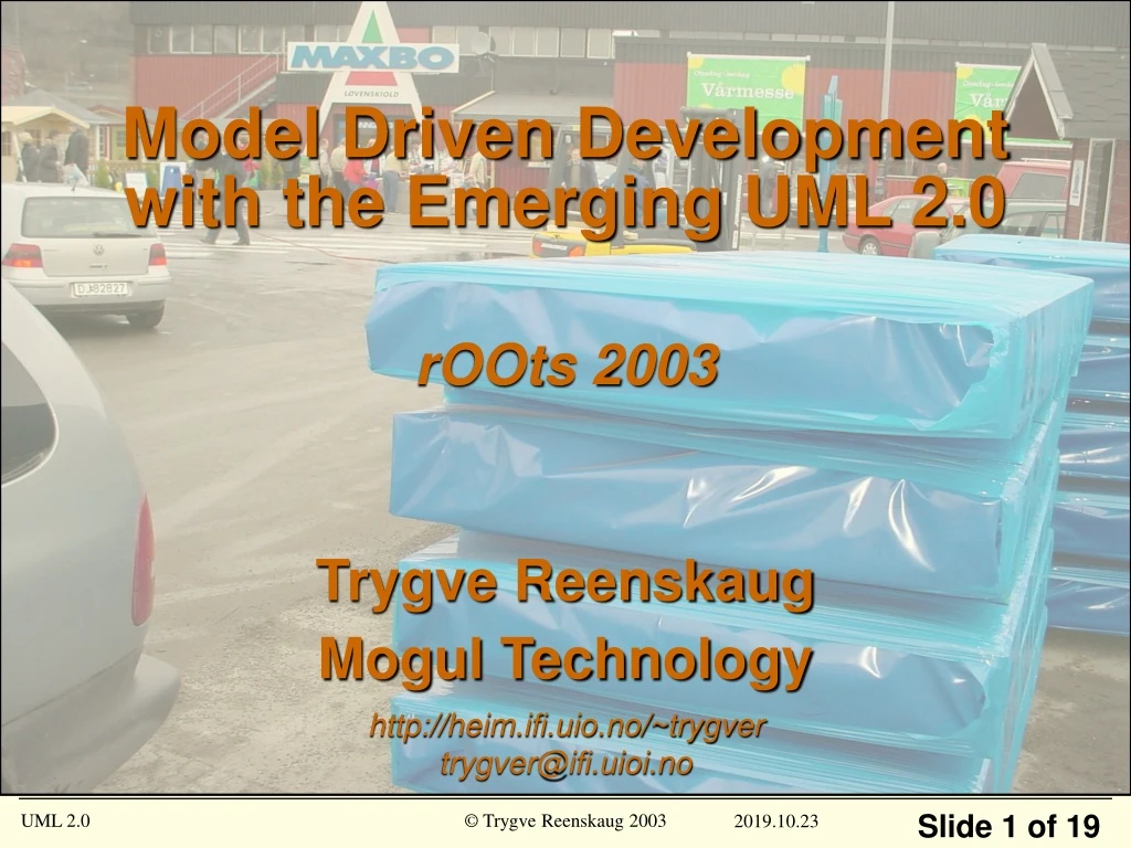 model driven development with the emerging uml 2 0